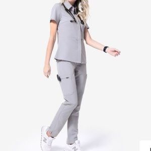 Figs Yola Skinny Pant Cement